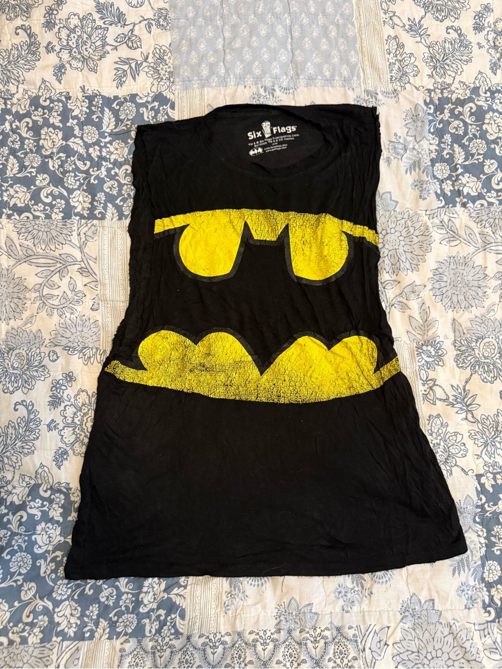 Women’s Black & Yellow Batman Graphic Tank Top